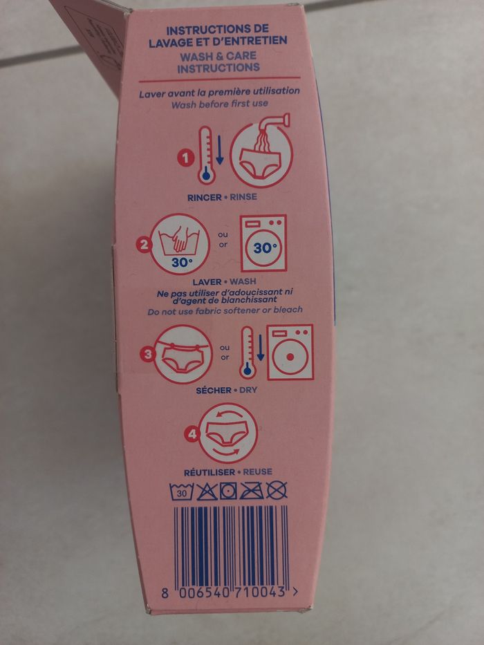 Always culotte menstruelle lavable T L - Neuve - photo numéro 8