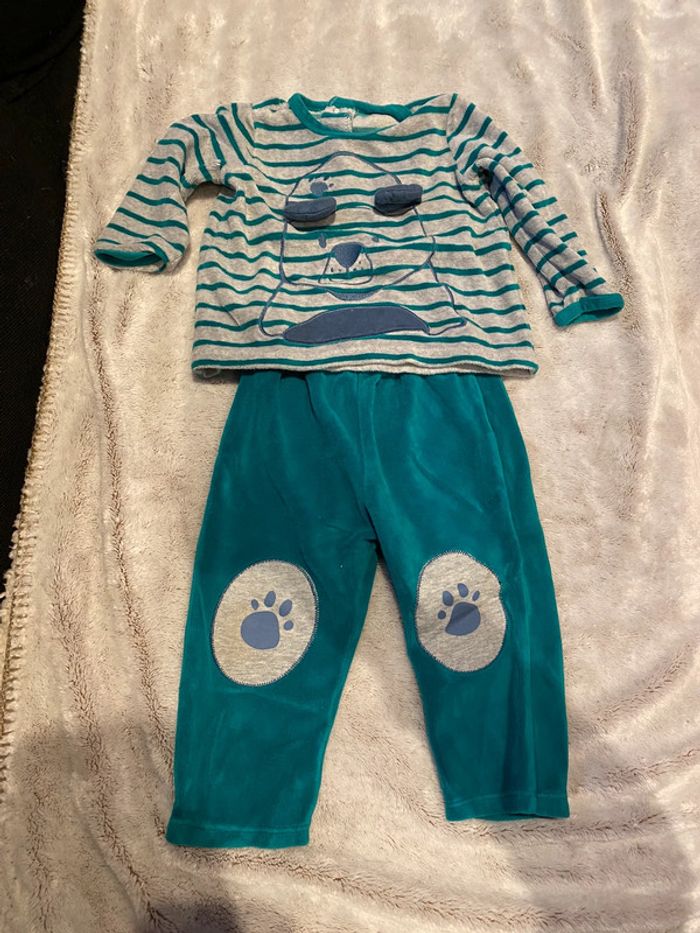 Pyjama 2 pièces DPAM 18 mois - photo numéro 2