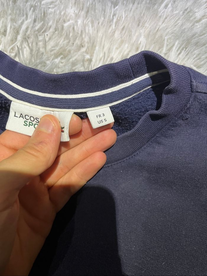 Sweat crewneck Lacoste bleu marine - photo numéro 3
