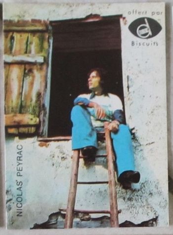 Carte de collection Nicolas PEYRAC 7 x 5 cm