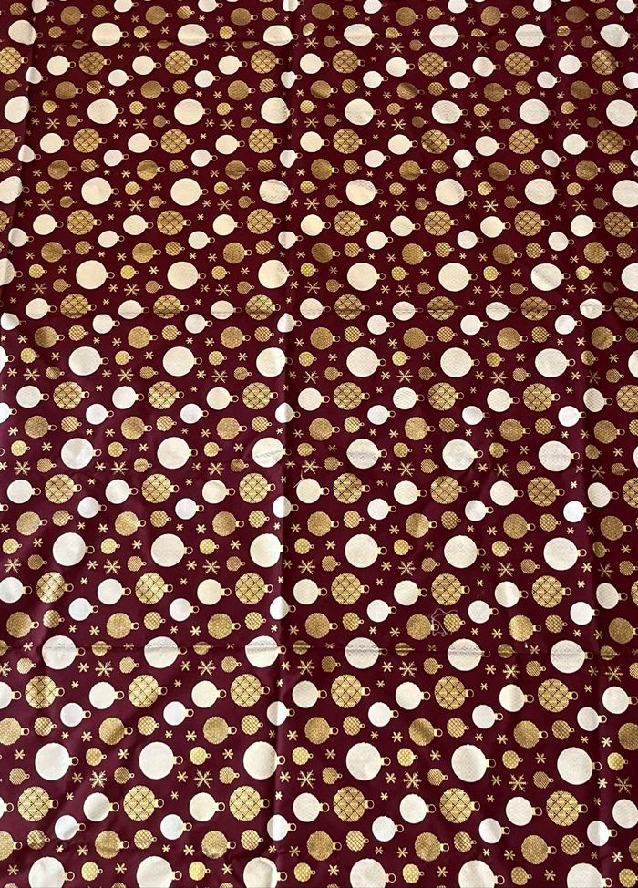 Tissu imprimé boules de Noël