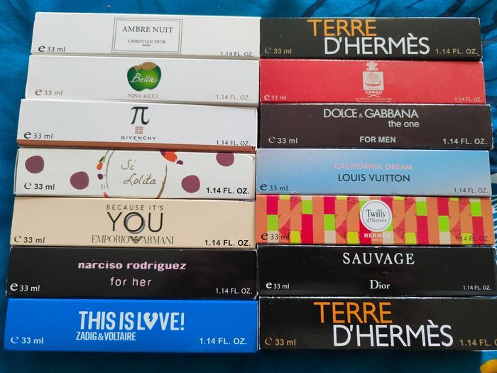 Lot de 14 parfums neufs