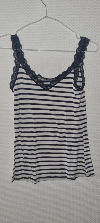 Débardeur rayé taille 34 / XS Camaïeu