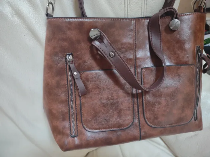 Sac femme cuir marron Vintage - photo numéro 3