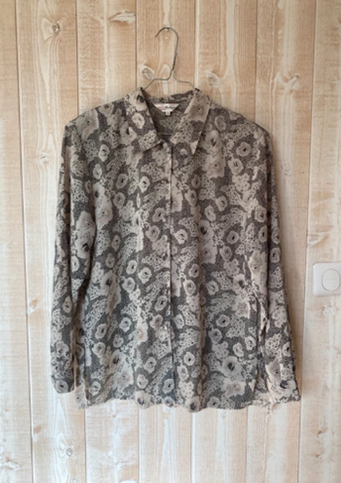 Chemise Dechang vintage à motifs floraux - photo numéro 1