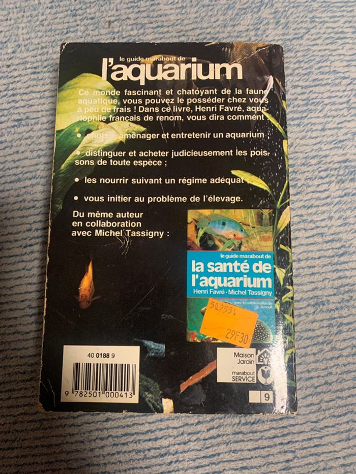 Livre Le guide marabout de l’aquarium d’eau douce Henri Favré - photo numéro 2