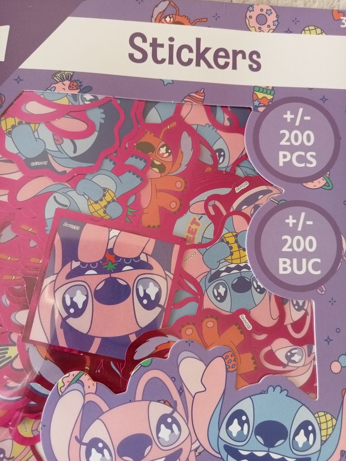 Pochette de stickers  Stitch - photo numéro 2