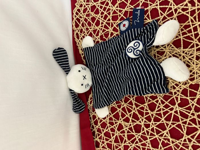 Doudou Plat Chien carré Bretagne – Collection Mer d’Iroise Maïlou - photo numéro 4