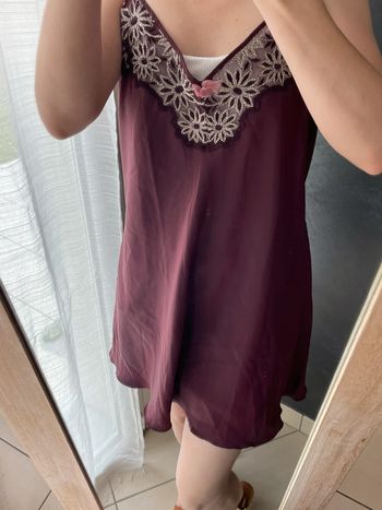 Nuisette bordeaux femme