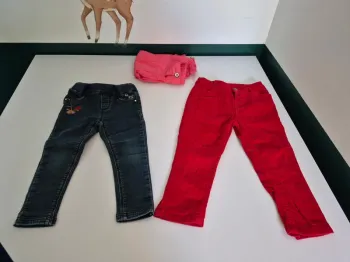 Lot 3 pantalons fille 2 ans / 24 mois (Catimini, Tape à l'œil)