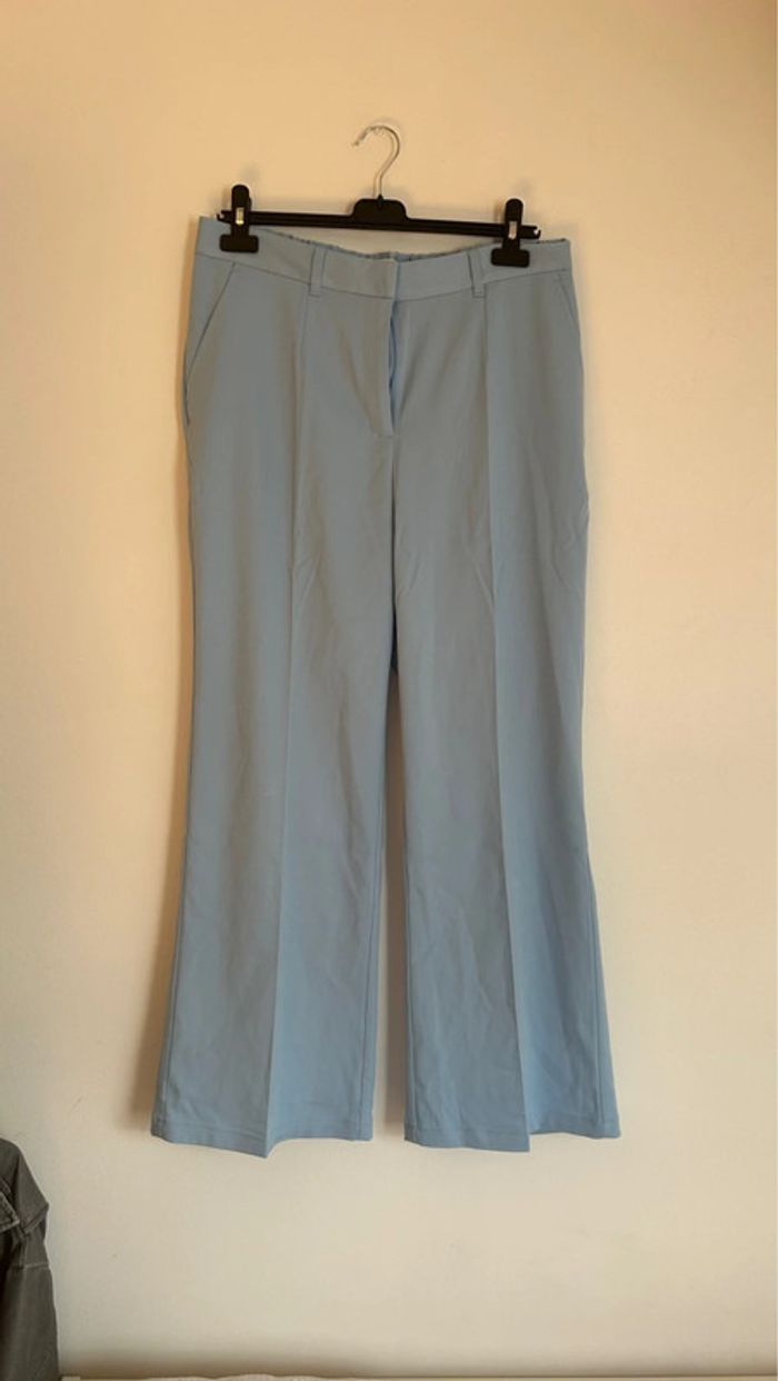Pantalon droit bleu