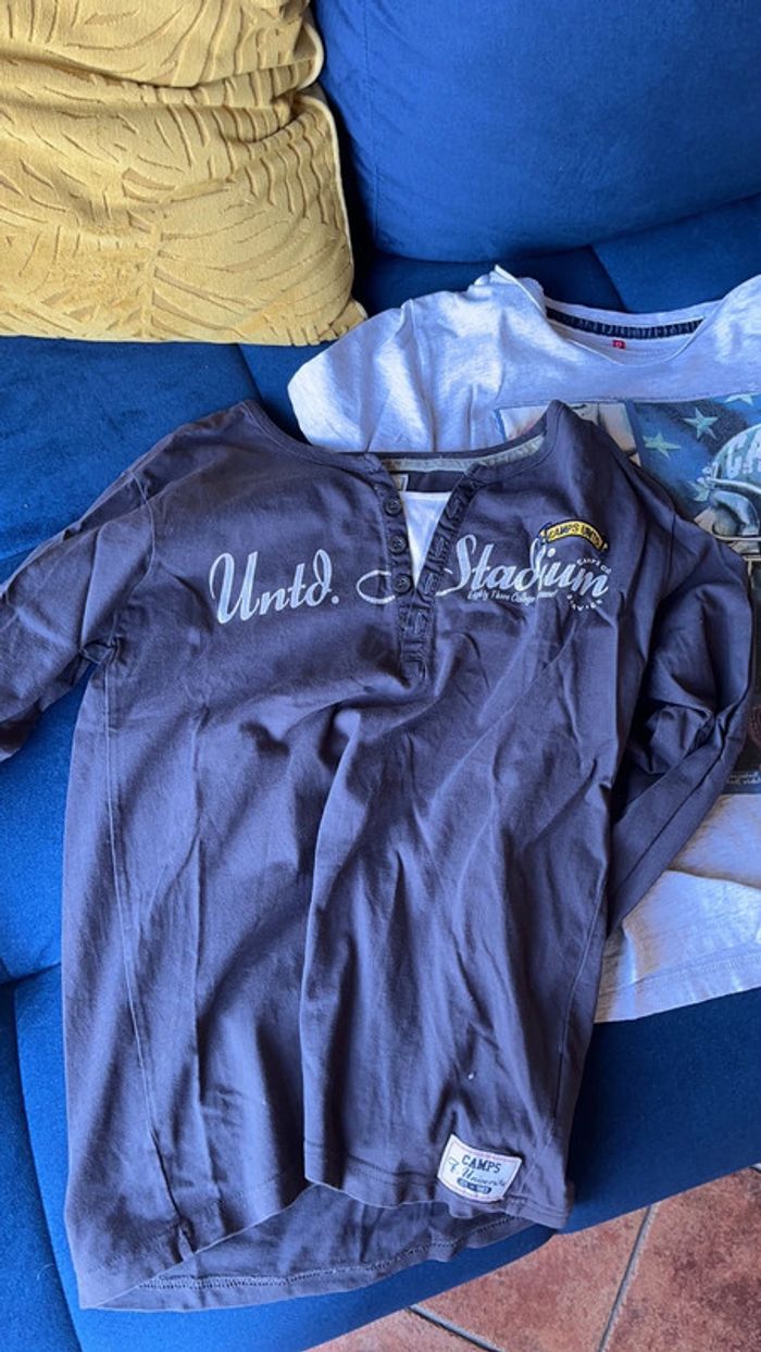 lot 2 t-shirt camps united 12 ans - photo numéro 3