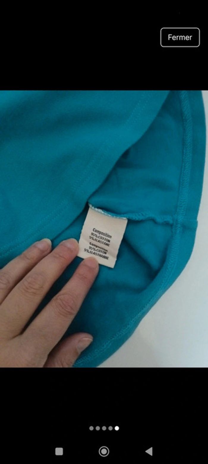 Tee shirt Polo manches courtes femme Mousqueton taille 38 col en V - photo numéro 5