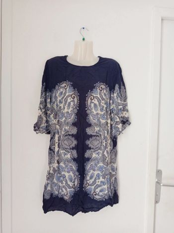 Robe d'été à motifs et manches longues femme c