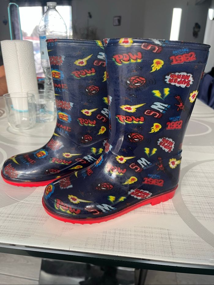 Bottes de pluie Spiderman