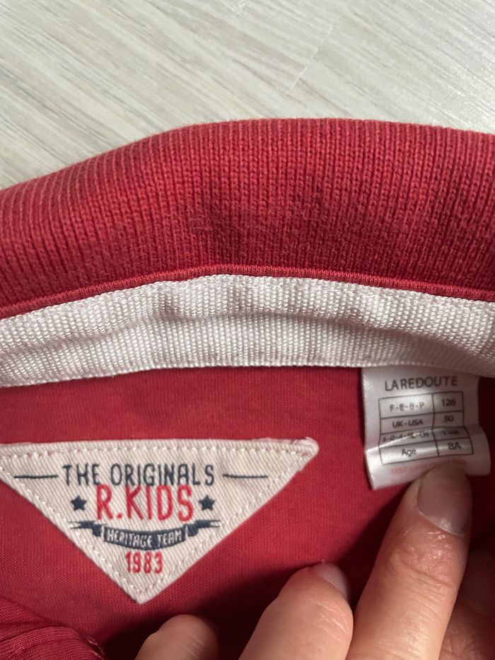 Très beau polo rouge garçon 8 ans La Redoute - photo numéro 2