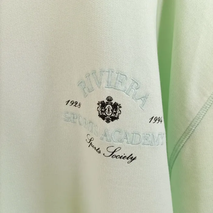 T-shirt oversize vert menthe Riviera Sports Academy Monaco France Taille M homme A809 - photo numéro 6