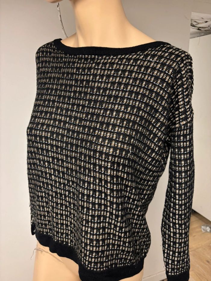 Pull noir et or Karl Marc John - Taille XS - photo numéro 3