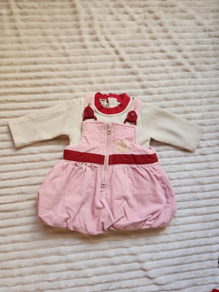 Lot 2 ensembles bébé fille Tom & Kiddy – 6 mois 👗👶 - photo numéro 2