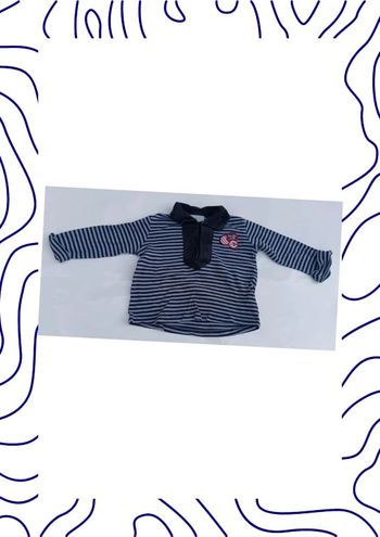 Polo manches longues 18 mois Du pareil au même