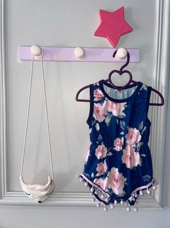 Combi short à fleurs