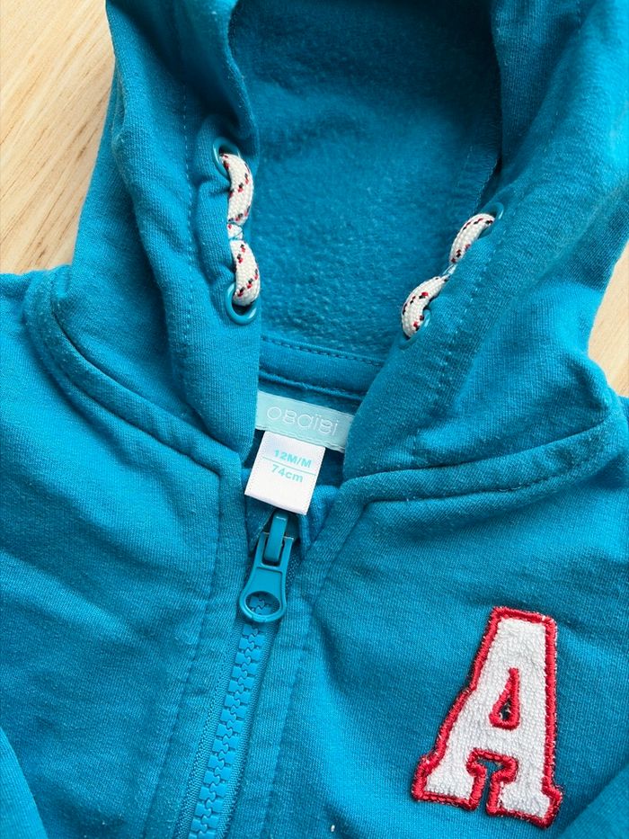 Veste capuche obaibi 12 mois - photo numéro 2