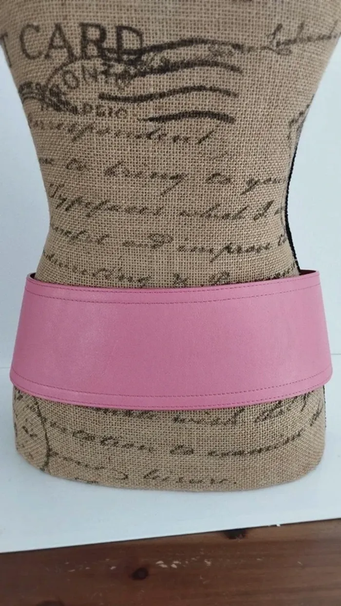 Ceinture large rose crochet 90 cm - photo numéro 4