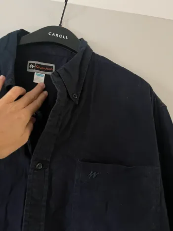 Chemise bleue en coton quechua taille XL