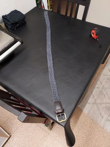 Ceinture tressée mixte 110 cm