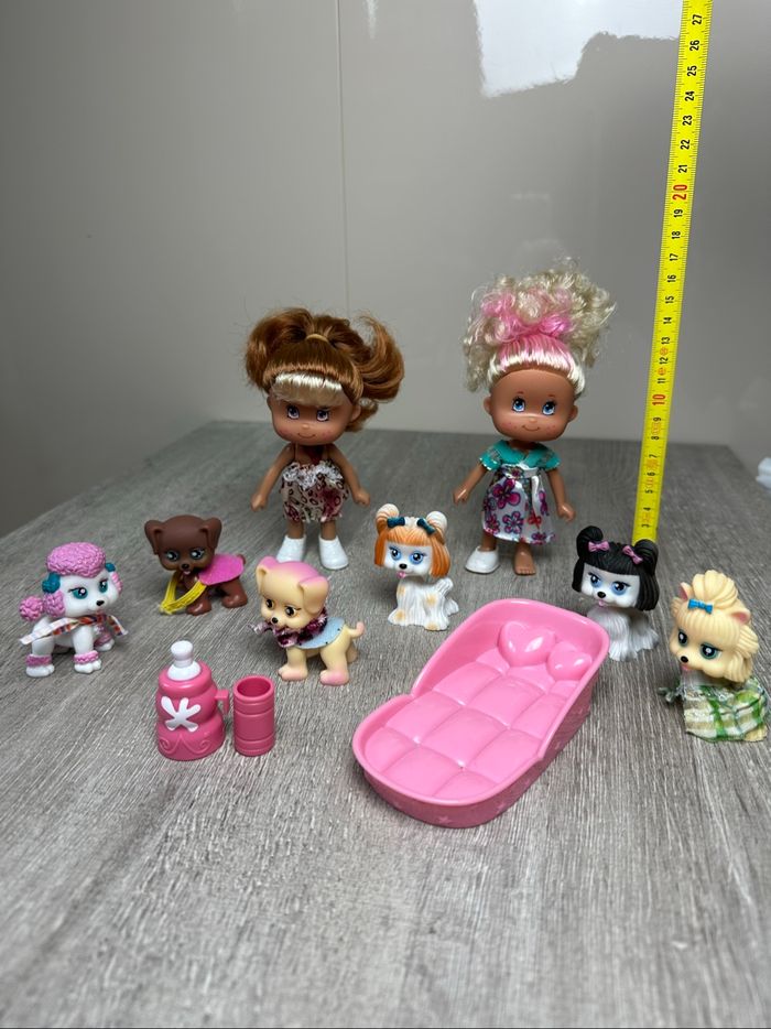 Lot 2 poupées et 6 pets avec accessoires - neuf - photo numéro 2