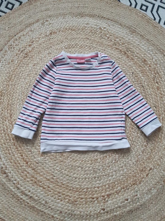 Haut manches longues rayé Lupilu 86/92 cm