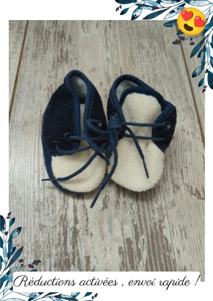 Lots chaussons bébé + mouffles - photo numéro 5