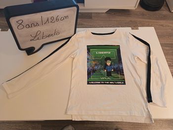 T-shirt manches longues garçon 8 ans Liberto 