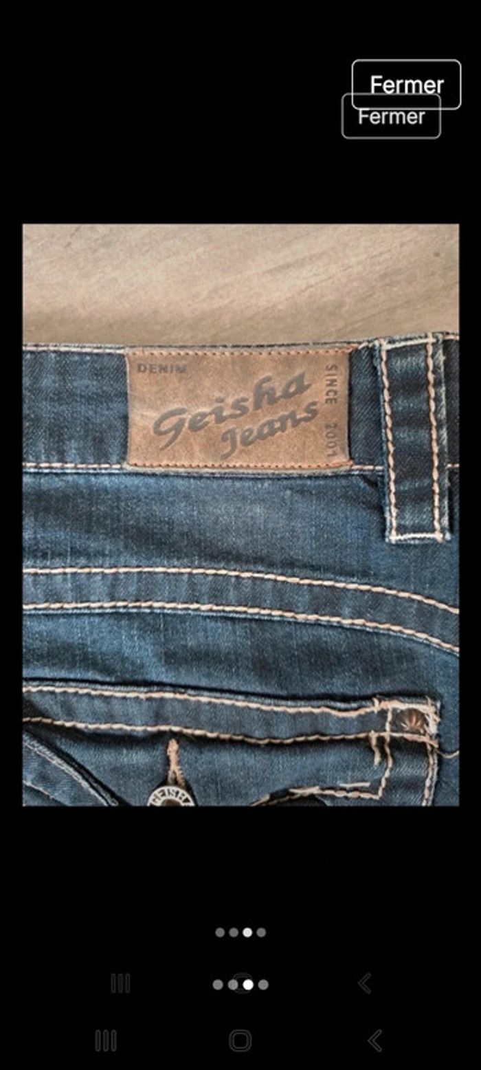 Jupe en jeans Geisha Jeans L - photo numéro 3