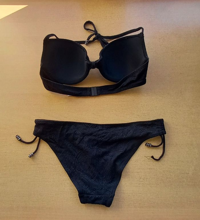 Maillot de bain deux pièces noir Etam 38 90C - photo numéro 2