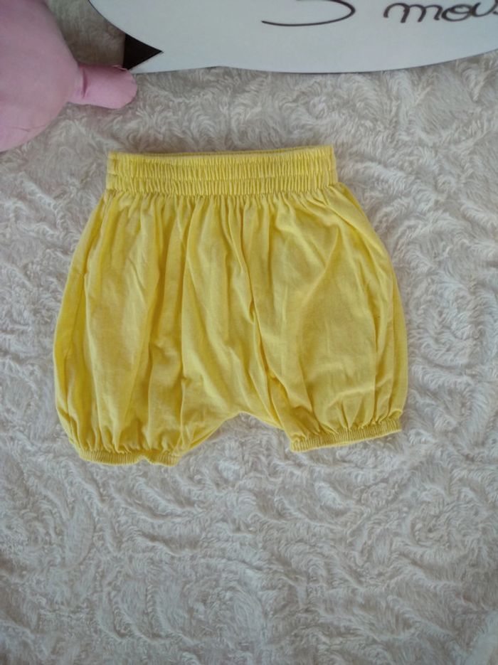 Short boomer sarouel Fille 3 mois 100% coton - photo numéro 2
