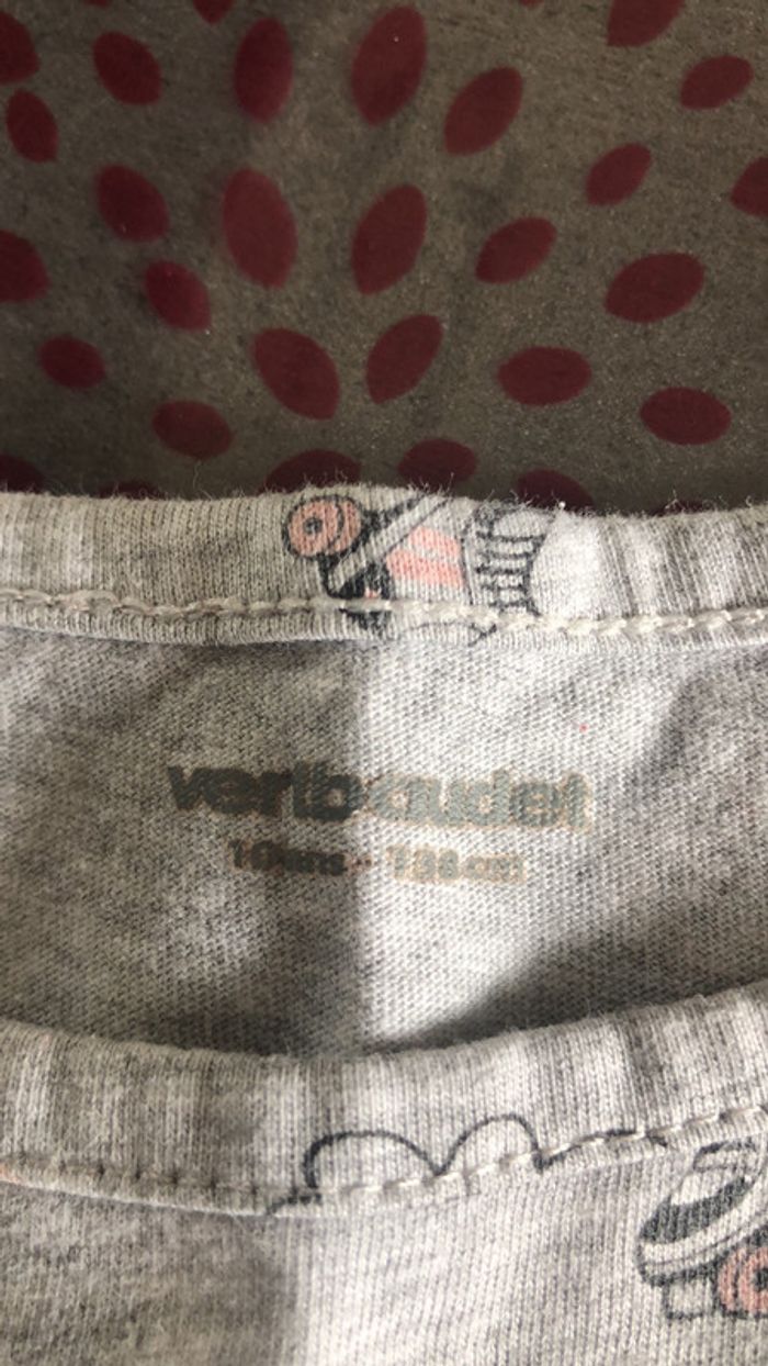 Teeshirt gris à motifs Verbaudet 10 ans - photo numéro 3
