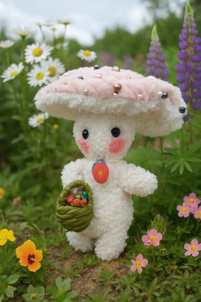 Peluche champignon