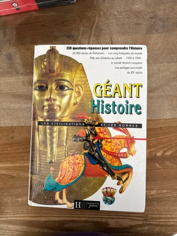 Livre, géant, histoire, les civilisations et les hommes