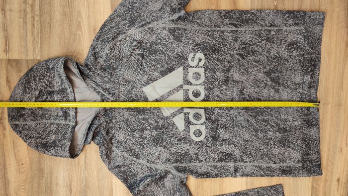 Vêtement Homme garçon Sweat sweatshirt à capuche gris Adidas taille XL garçon #Retrostreet - photo numéro 8
