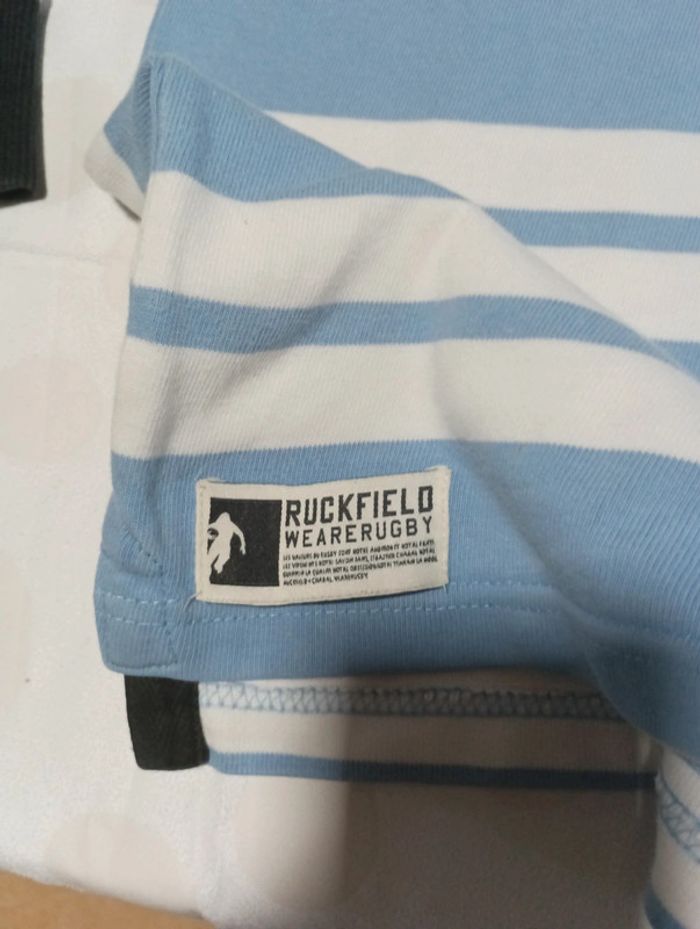 Tee shirt Polo manches longues homme Ruckfield taille XXL rétro vintage rugby Chabal - photo numéro 3