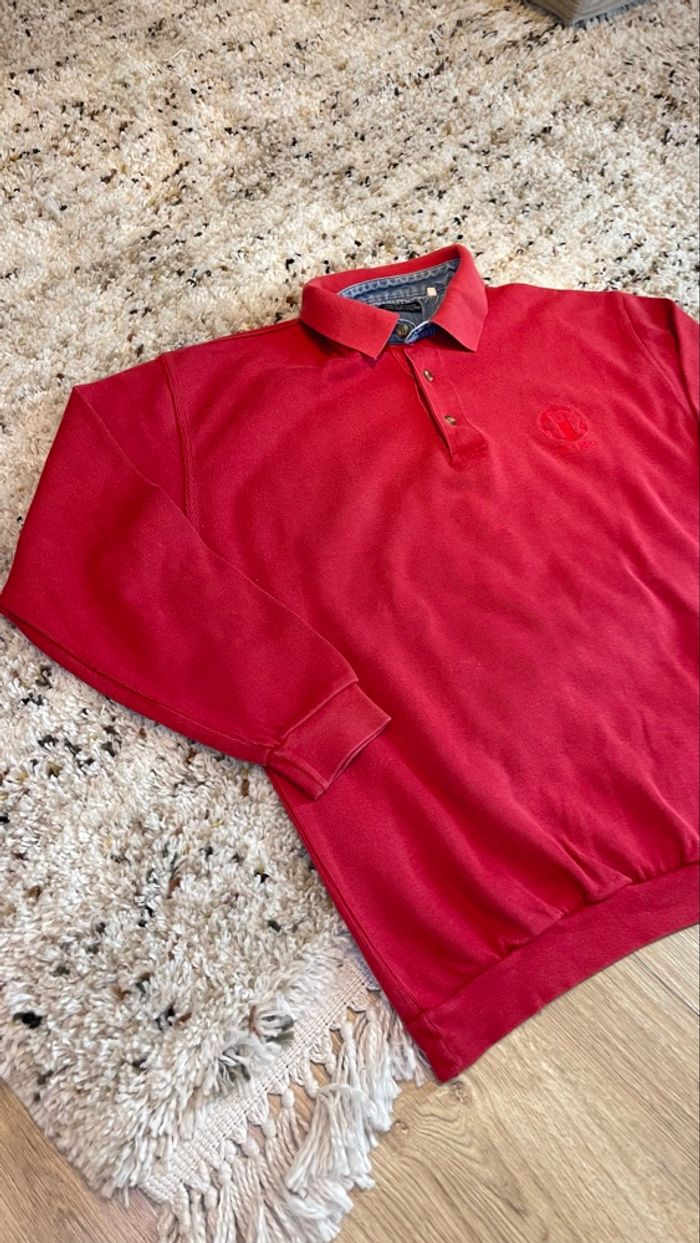 Pull Vintage DAF 95 XF Rouge - Collector - Taille L - photo numéro 3