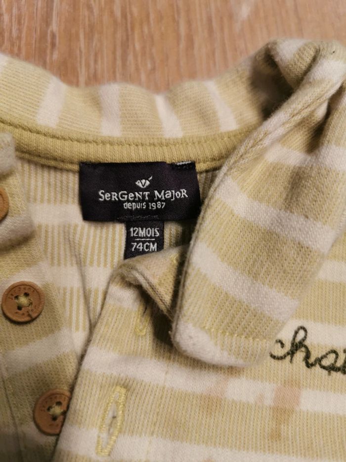 Tee-shirt manche longue 12 mois tâche - photo numéro 3