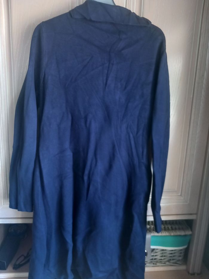 Gilet long bleu marine - photo numéro 7