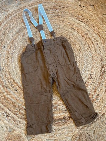 Pantalon garçon 18 mois avec bretelles