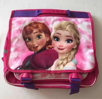 Cartable rose de la reine des neiges