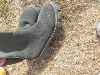 Bottine kaki
