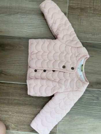 Veste intérieur rose poudrée