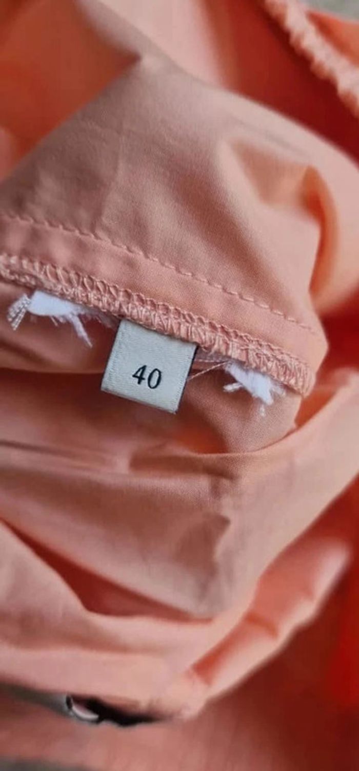 Short leger été Sandro taille 40 orange / abricot en coton - photo numéro 6