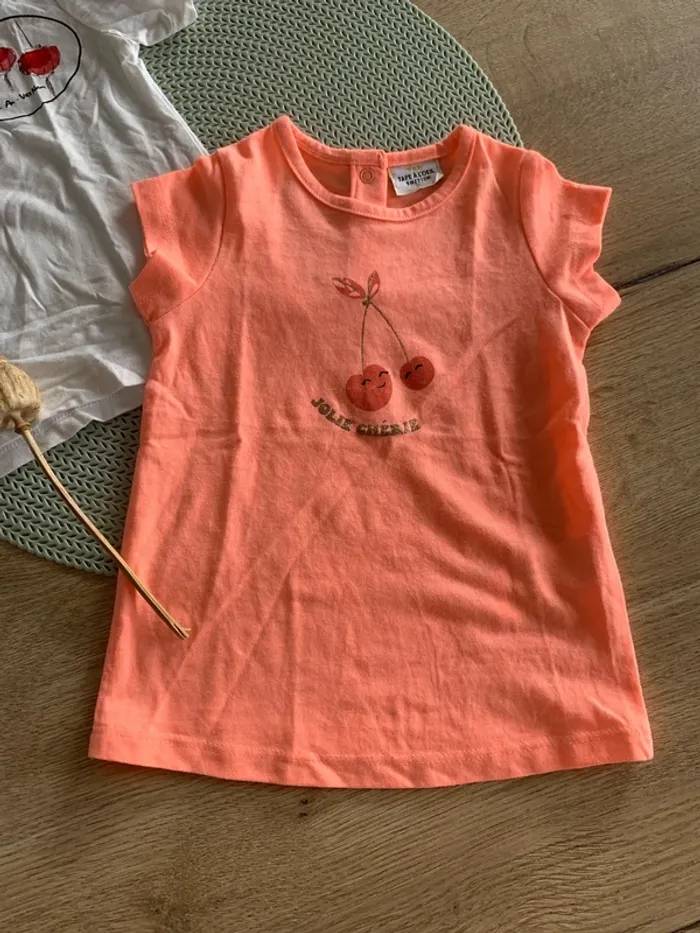 Lot de 2 T-shirt fille - 9mois - tape a l’œil - photo numéro 2